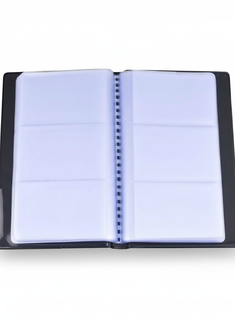 MODEST Business Card Holder ID Credit Card Book Case Passport Keeper Organizer 320 Slots (Black) - Image 2